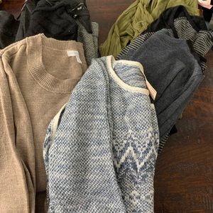 Gently used sweaters/tops